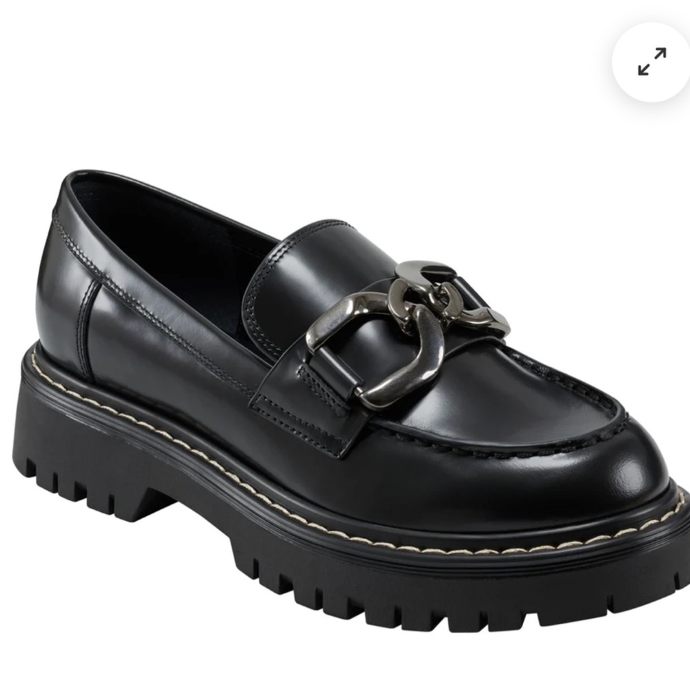 Only worn once black Marc Fisher loafers